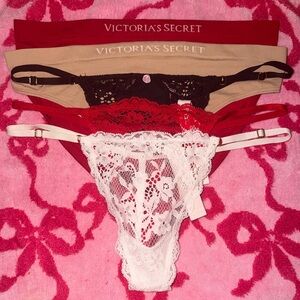 New With Tags Victoria's Secret Panty Bundle Of 5